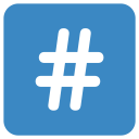 پیش‌نمایش فایل keycap-hash-tag از پک نمادها