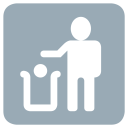 پیش‌نمایش فایل litter-in-bin-sign-trash از پک نمادها