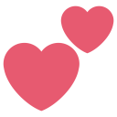 پیش‌نمایش فایل love-like-two-hearts از پک نمادها