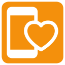 پیش‌نمایش فایل mobile-love-heart-favorite-like از پک نمادها