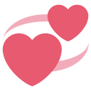پیش‌نمایش فایل revolving-hearts-heart-like-love از پک نمادها