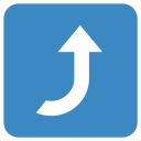 پیش‌نمایش فایل right-arrow-curving-up از پک نمادها