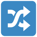 پیش‌نمایش فایل shuffle-tracks-button-arrow-crossed از پک نمادها