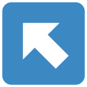 پیش‌نمایش فایل up-left-arrow-direction-intercardinal-northwest از پک نمادها