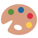 پیش‌نمایش فایل art-museum-painting-palette از پک اشیاء مفید