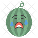 پیش‌نمایش فایل sad-watermelon-face-1580806 از پک آیکون‌های ایموجی