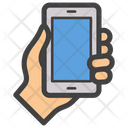 پیش‌نمایش فایل hand-holding-phone-1585339 از پک آیکون‌های ایموجی