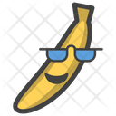 پیش‌نمایش فایل sunglasses-banana-1585287 از پک آیکون‌های ایموجی