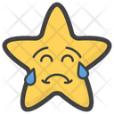 پیش‌نمایش فایل crying-star-1585434 از پک آیکون‌های ایموجی