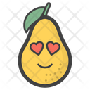پیش‌نمایش فایل heart-eyes-pear-1585448 از پک آیکون‌های ایموجی