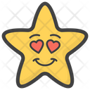 پیش‌نمایش فایل heart-eyes-star-1585435 از پک آیکون‌های ایموجی