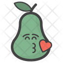 پیش‌نمایش فایل kiss-pear-1585406 از پک آیکون‌های ایموجی