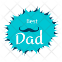پیش‌نمایش فایل best-dad-label-1765137 از پک لوگوهای روز پدر