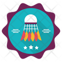 پیش‌نمایش فایل shuttlecock-pin-badge-1804414 از پک نشان ورزشی