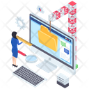 پیش‌نمایش فایل online-data-storage-2040554 از پک کسب‌وکار و مالی ایزومتریک