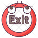 پیش‌نمایش فایل exit-sign-2095972 از پک نشانه‌ها و نمادها