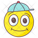 پیش‌نمایش فایل cap-emoji-2206429 از پک شکلک‌های خندان