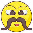 پیش‌نمایش فایل mustache-emoji-2206508 از پک شکلک‌های خندان