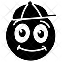 پیش‌نمایش فایل cap-emoji-2208930 از پک شکلک‌های خندان
