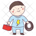 پیش‌نمایش فایل electrician-2392403 از پک شخصیت‌های کارتونی حرفه‌ای