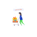 پیش‌نمایش فایل shopping-discount-1805719 از پک صفحه‌های خوش‌آمدگویی