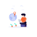 پیش‌نمایش فایل freelancer-working-globally-1886526 از پک تصویرسازی مدرن تخت
