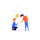 پیش‌نمایش فایل man-requesting-help-to-another-man-1886540 از پک تصویرسازی مدرن تخت