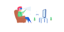 پیش‌نمایش فایل boy-playing-video-game-using-vr-technology-1886625 از پک تصویرسازی مدرن تخت نسخه ۲