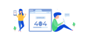 پیش‌نمایش فایل 404-error-in-web-page-1886637 از پک تصویرسازی مدرن تخت نسخه ۳