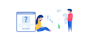 پیش‌نمایش فایل concept-of-question-support-via-web-1886628 از پک تصویرسازی مدرن تخت نسخه ۳