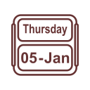پیش‌نمایش فایل calendar-39 از پک تقویم 2017
