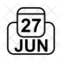 پیش‌نمایش فایل june-26 از پک آیکون تقویم کسب و کار