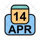 پیش‌نمایش فایل april-43 از پک تقویم کسب و کار 2017 خطی پر