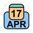 پیش‌نمایش فایل april-46 از پک تقویم کسب و کار 2017 خطی پر