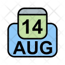 پیش‌نمایش فایل august-39 از پک تقویم کسب و کار 2017 خطی پر