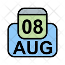 پیش‌نمایش فایل august-40 از پک تقویم کسب و کار 2017 خطی پر