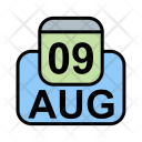 پیش‌نمایش فایل august-43 از پک تقویم کسب و کار 2017 خطی پر