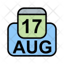 پیش‌نمایش فایل august-47 از پک تقویم کسب و کار 2017 خطی پر