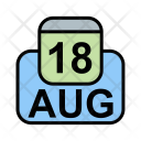 پیش‌نمایش فایل august-49 از پک تقویم کسب و کار 2017 خطی پر