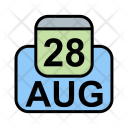 پیش‌نمایش فایل august-58 از پک تقویم کسب و کار 2017 خطی پر