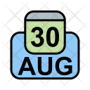 پیش‌نمایش فایل august-60 از پک تقویم کسب و کار 2017 خطی پر