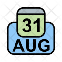 پیش‌نمایش فایل august-61 از پک تقویم کسب و کار 2017 خطی پر