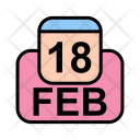 پیش‌نمایش فایل february-44 از پک تقویم کسب و کار 2017 خطی پر