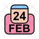 پیش‌نمایش فایل february-51 از پک تقویم کسب و کار 2017 خطی پر