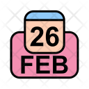 پیش‌نمایش فایل february-54 از پک تقویم کسب و کار 2017 خطی پر
