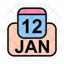 پیش‌نمایش فایل january-75 از پک تقویم کسب و کار 2017 خطی پر