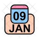 پیش‌نمایش فایل january-87 از پک تقویم کسب و کار 2017 خطی پر