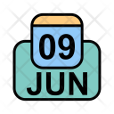 پیش‌نمایش فایل june-38 از پک تقویم کسب و کار 2017 خطی پر
