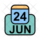 پیش‌نمایش فایل june-53 از پک تقویم کسب و کار 2017 خطی پر