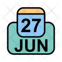 پیش‌نمایش فایل june-56 از پک تقویم کسب و کار 2017 خطی پر